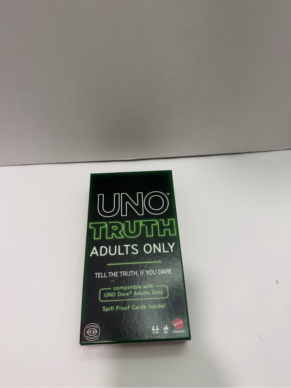 Mattel UNO Truth Adults Only Party Card Game - Green